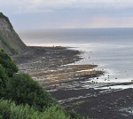 Bay Ness, Robin Hoods Bay, in the evening light at low tide